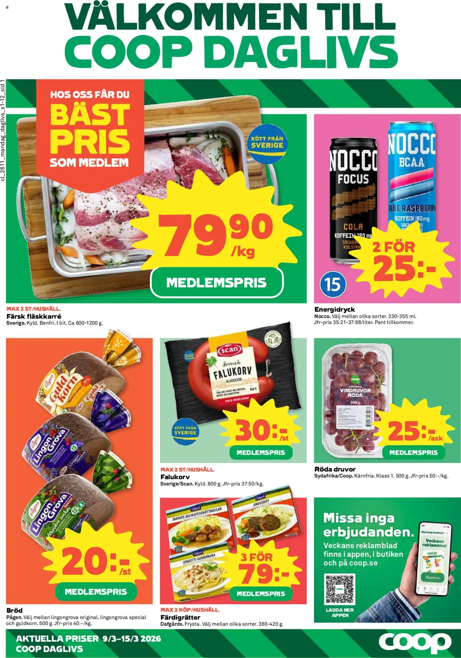 Förhandsgranska reklamblad Coop Forum erbjudanden från butik Coop Forum gäller från 09/03/2026