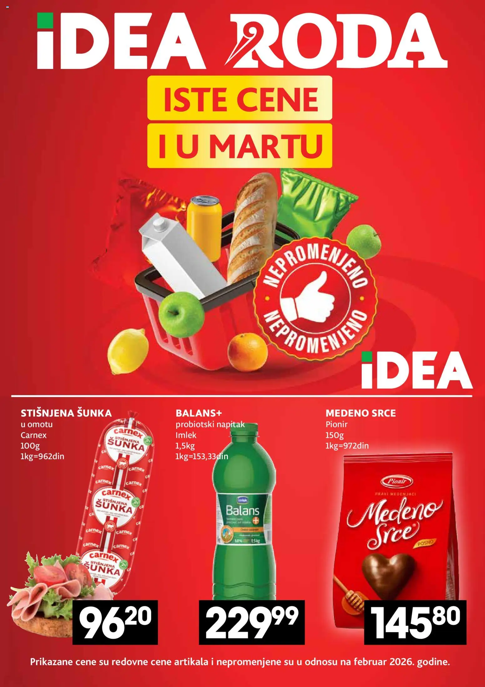 Pregled Idea kataloga - važi od 19.03.2026 - Šunka