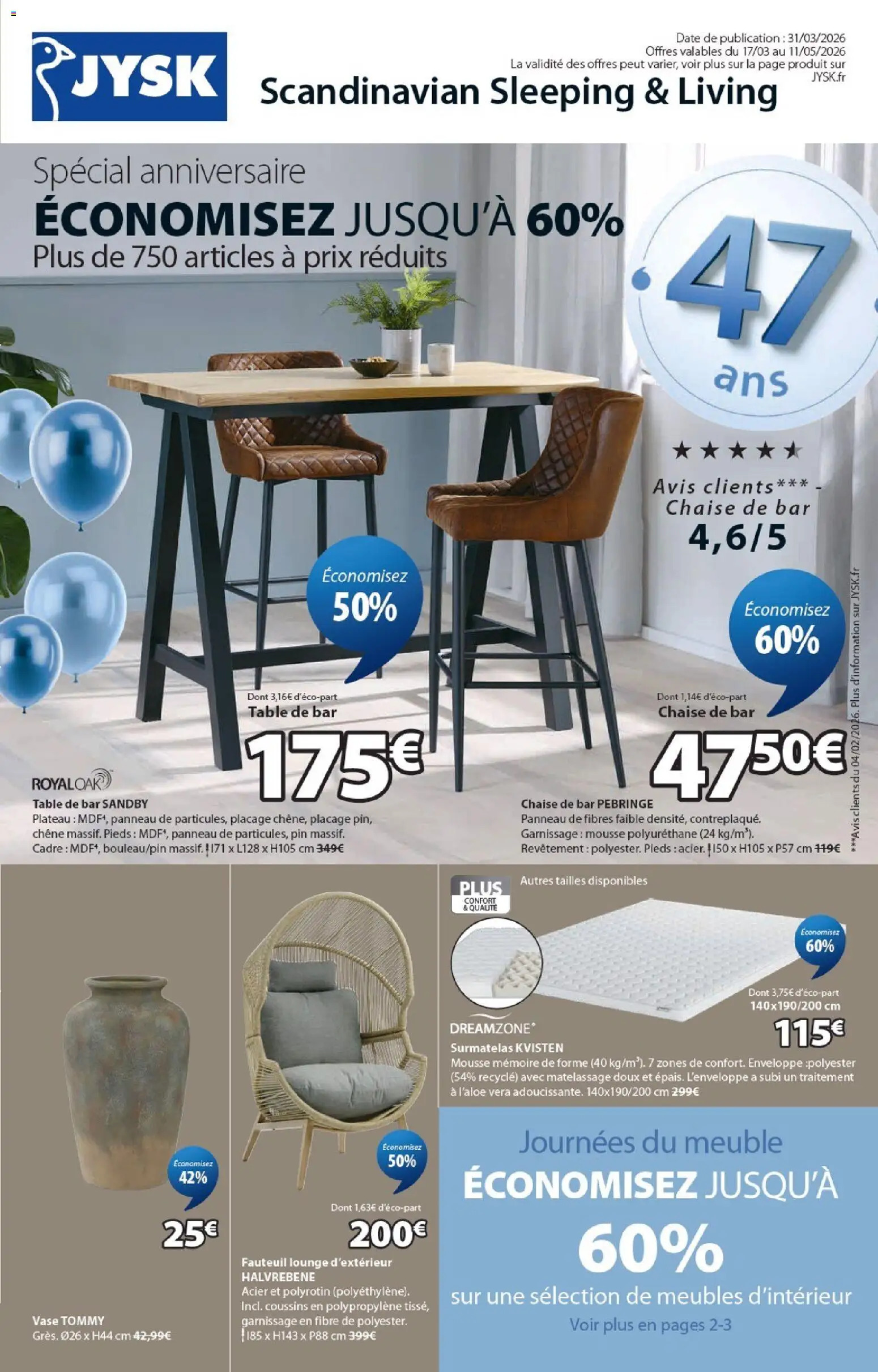 Prévisualisation de Jysk - Int birthday du magasin Jysk formulaire valide 17/03/2026