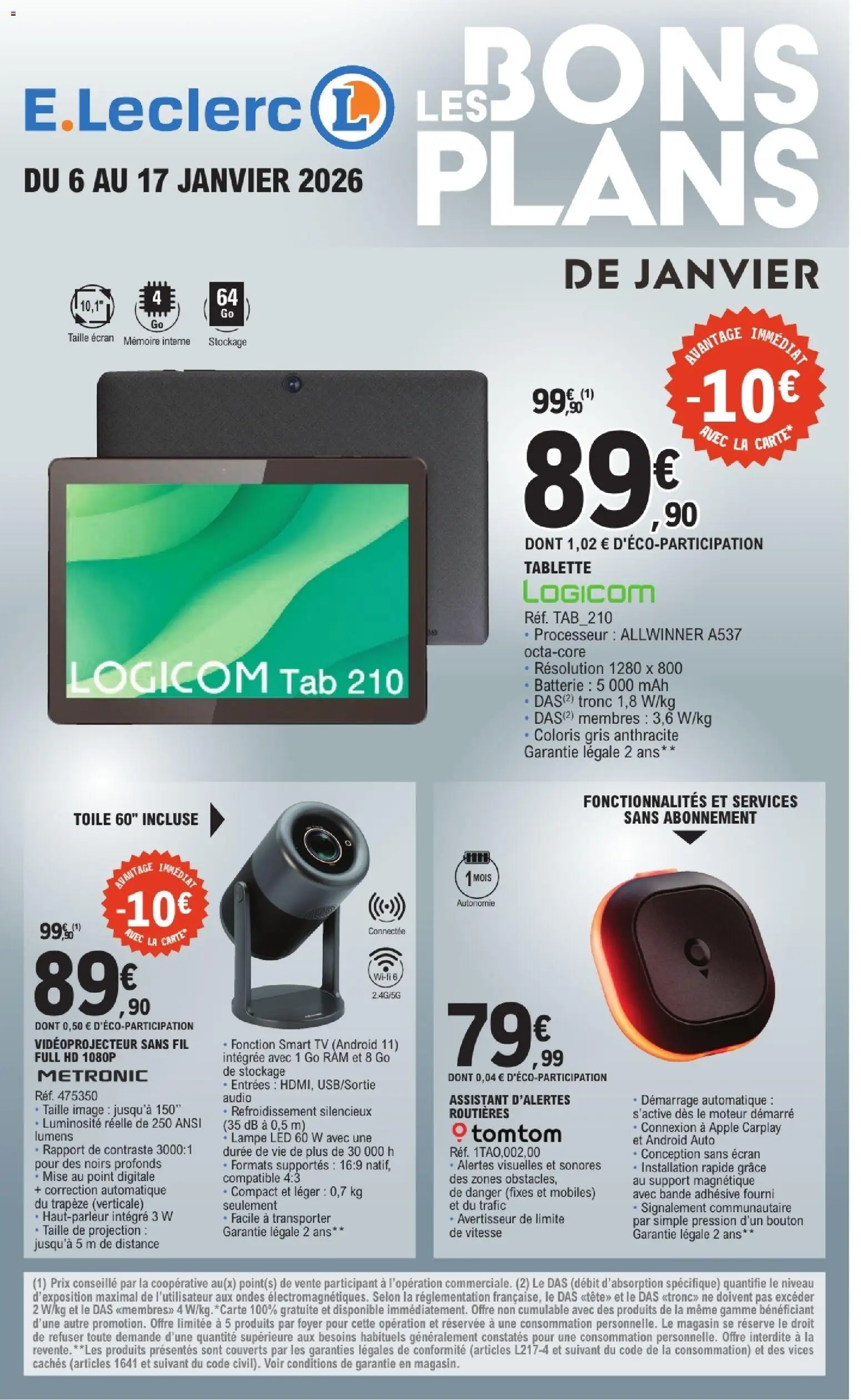 Prévisualisation de Bons les plans du magasin E.Leclerc formulaire valide 06/01/2026