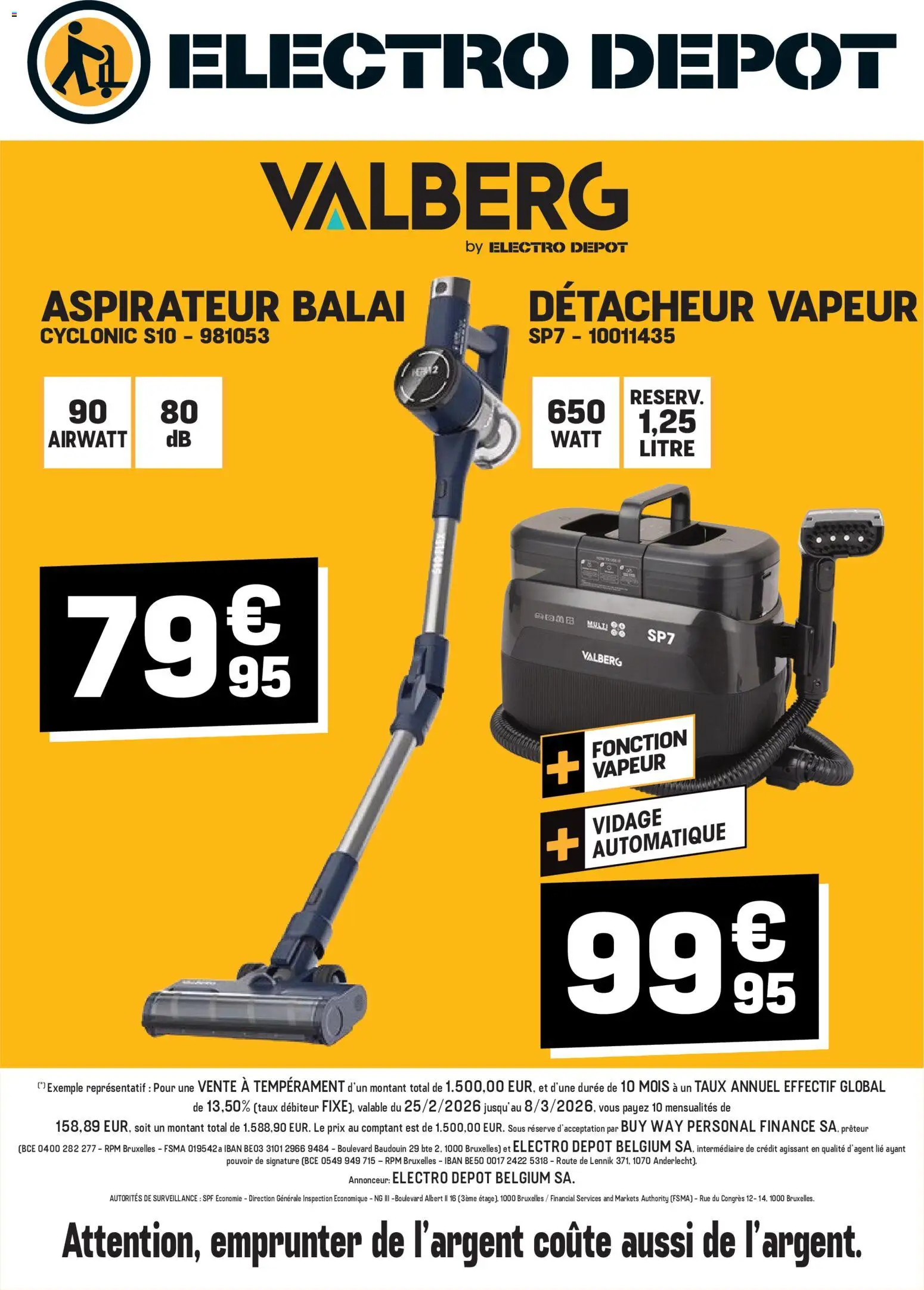 Voorbeeld van Publicité van winkel Electro Depot geldig vanaf 25/02/2026