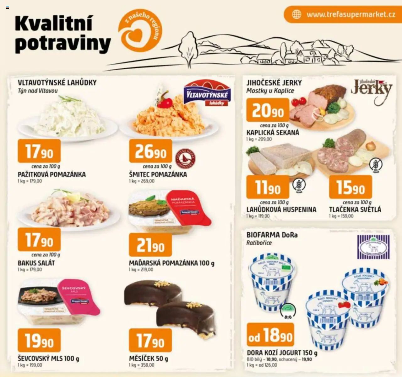  Trefa Leták - Kvalitní potraviny z našeho regionu (06.08.2025 - 12.08.2025)