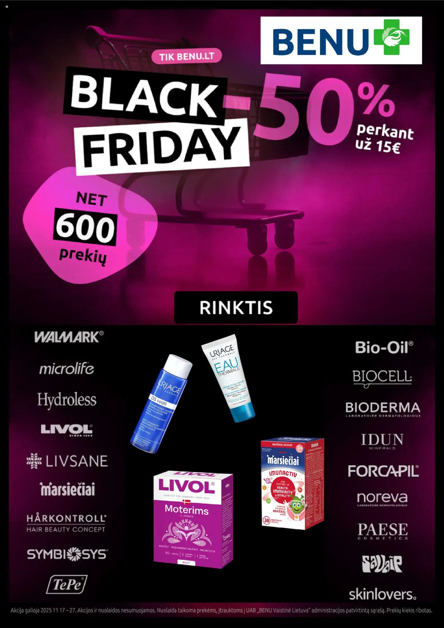 BENU parduotuvės leidinio Black Friday galiojančio nuo 2025.11.17 peržiūra