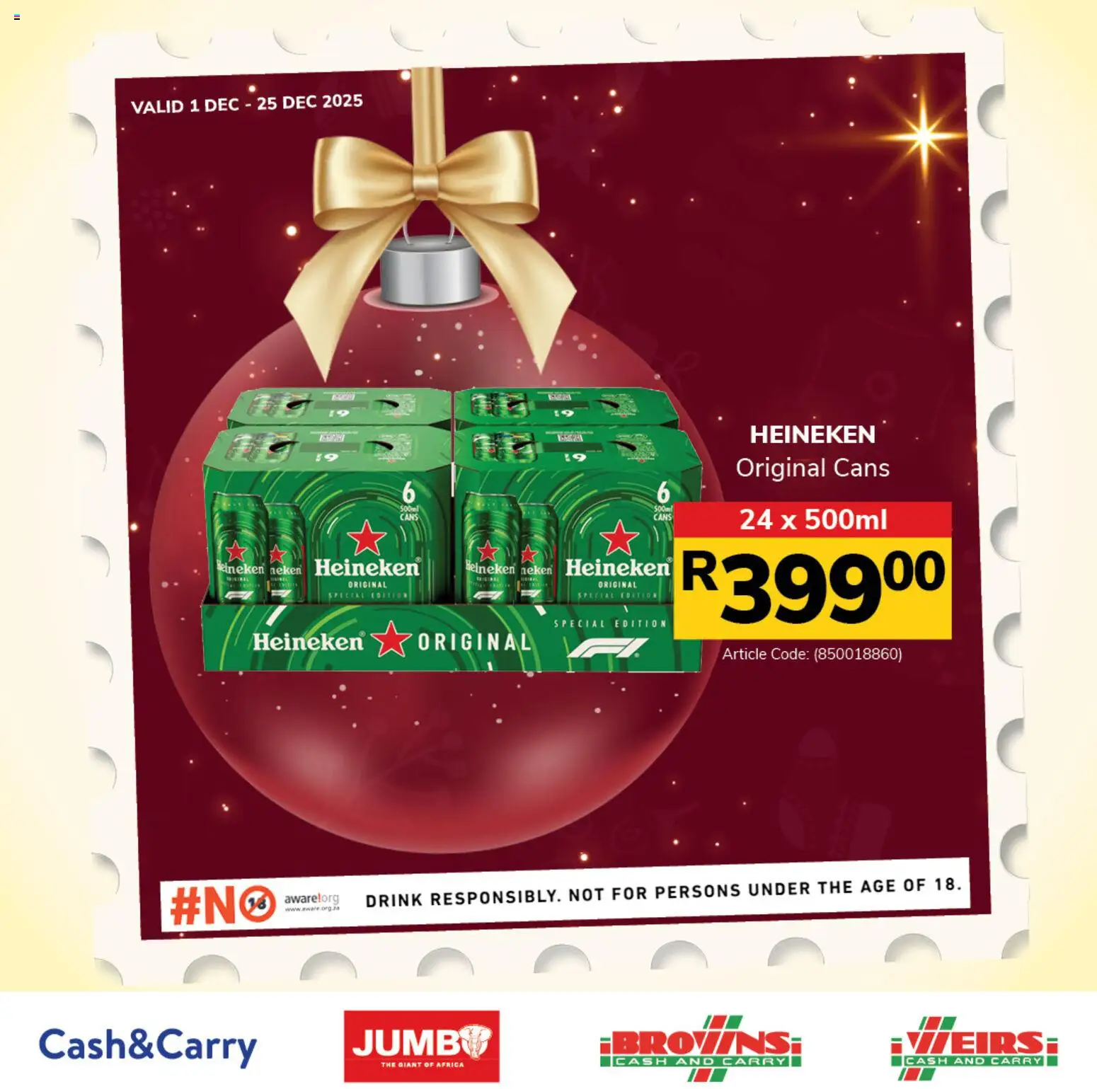 Preview of Jumbo flyer valid from 01/12/2025 - Heineken