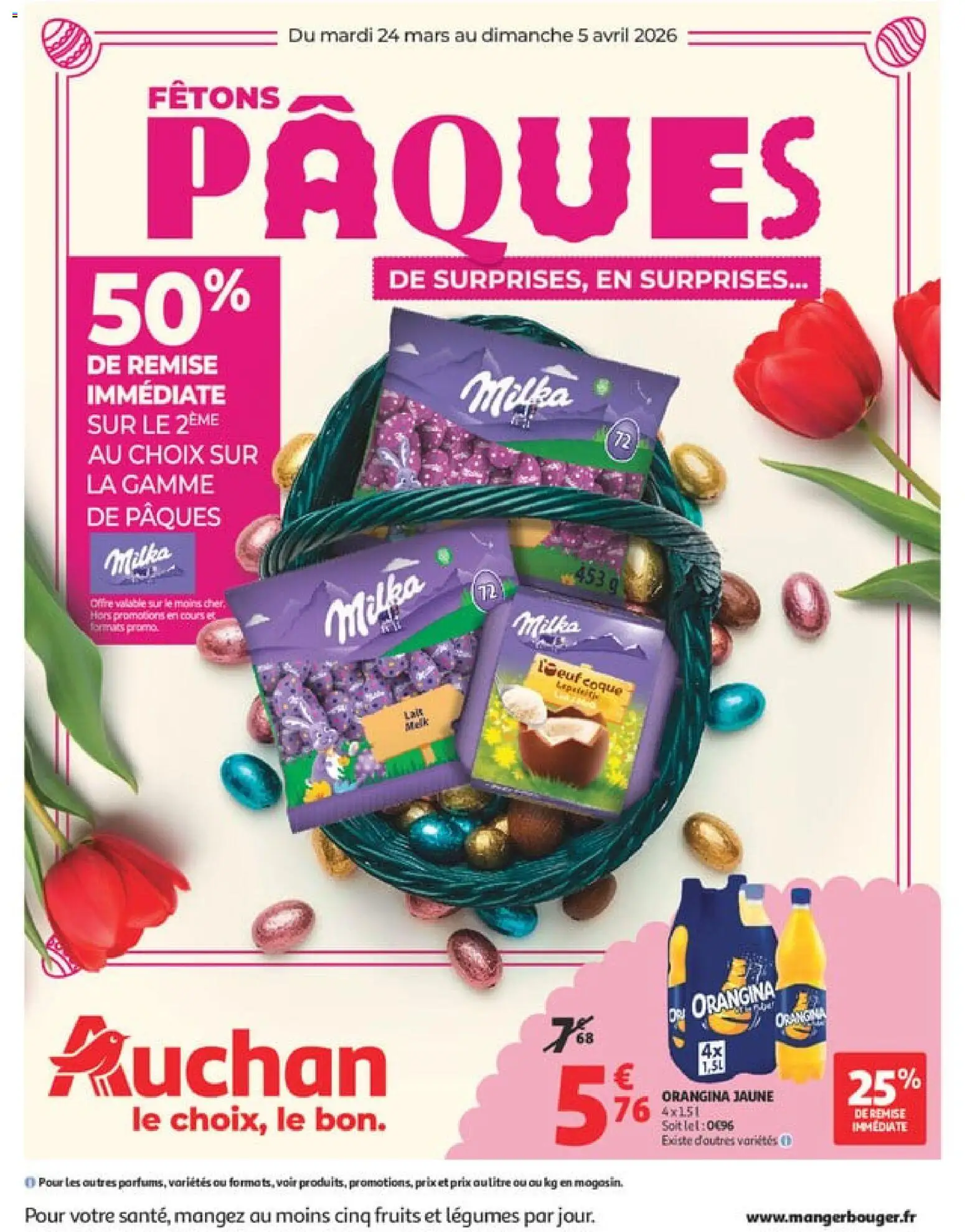 Prévisualisation de Auchan - Chocolat Pâques hypers du magasin Auchan formulaire valide 24/03/2026