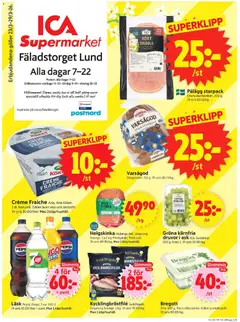 Förhandsgranska reklamblad Lund från butik ICA Supermarket gäller från 23/03/2026