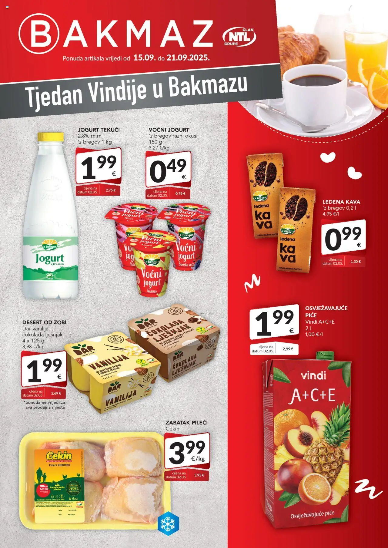 Bakmaz aktualni Tjedan Vindije vrijedi od 15.09.2025 - tjedna akcija broj stranice 1