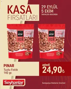 Seyhanlar Market Kasa Fırsatları 29.09.2025 - Broşürünün önizlemesi