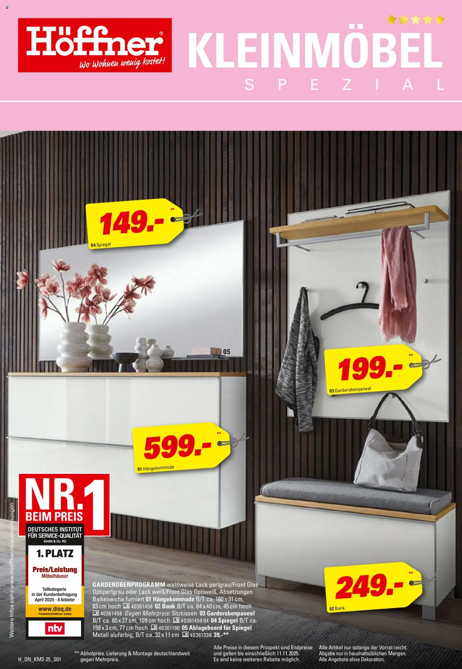 Vorschau von dem Prospekt des Geschäftes Höffner, gültig ab dem 29.10.2025