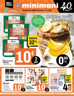 Kaupan Minimani Minimani tarjoukset esikatselu, voimassa 15/04/2026