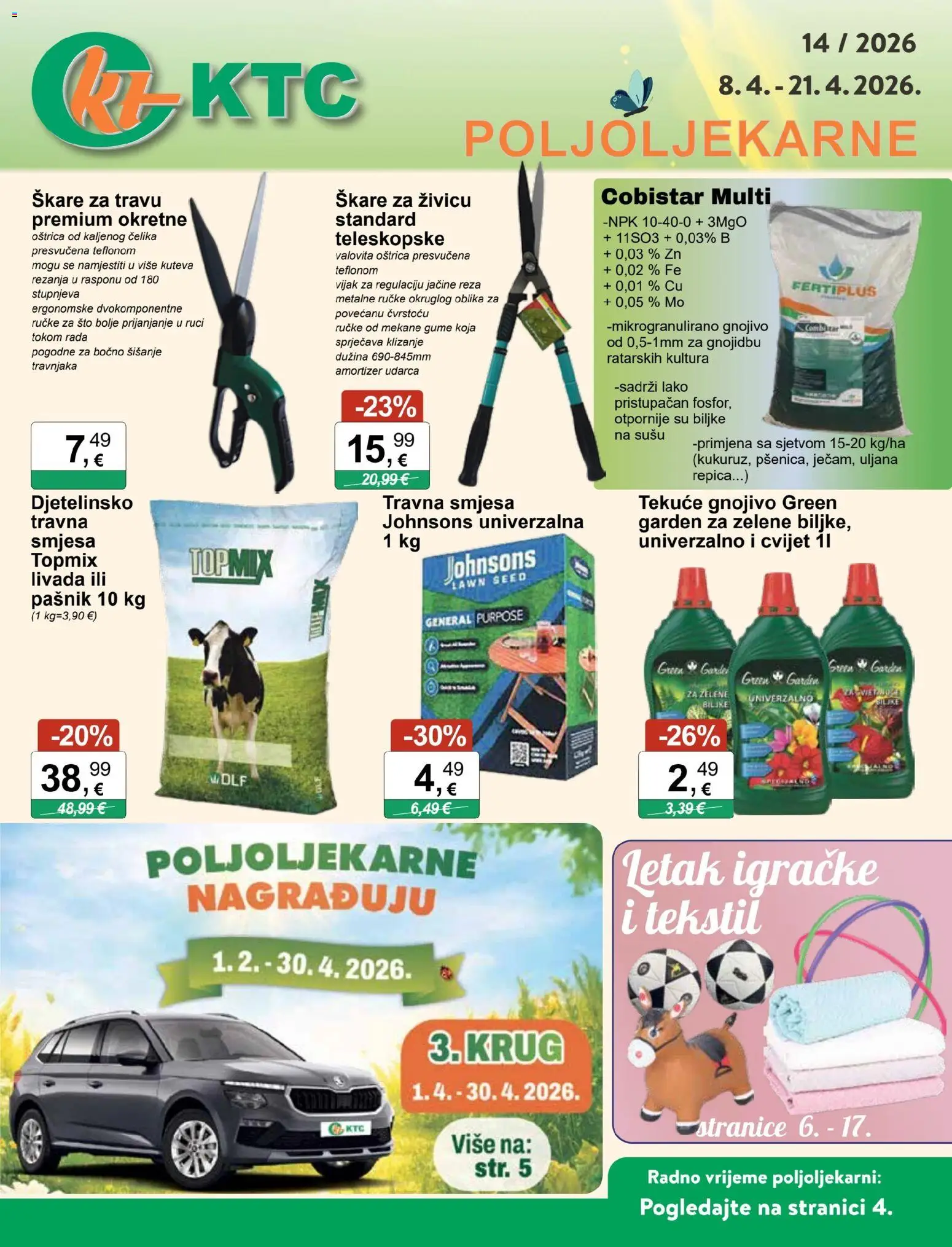 Pregled letka KTC Katalog trgovine KTC vrijedi od 08.04.2026