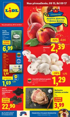 LIDL parduotuvės leidinio Leidinys galiojančio nuo 2025.09.15 peržiūra