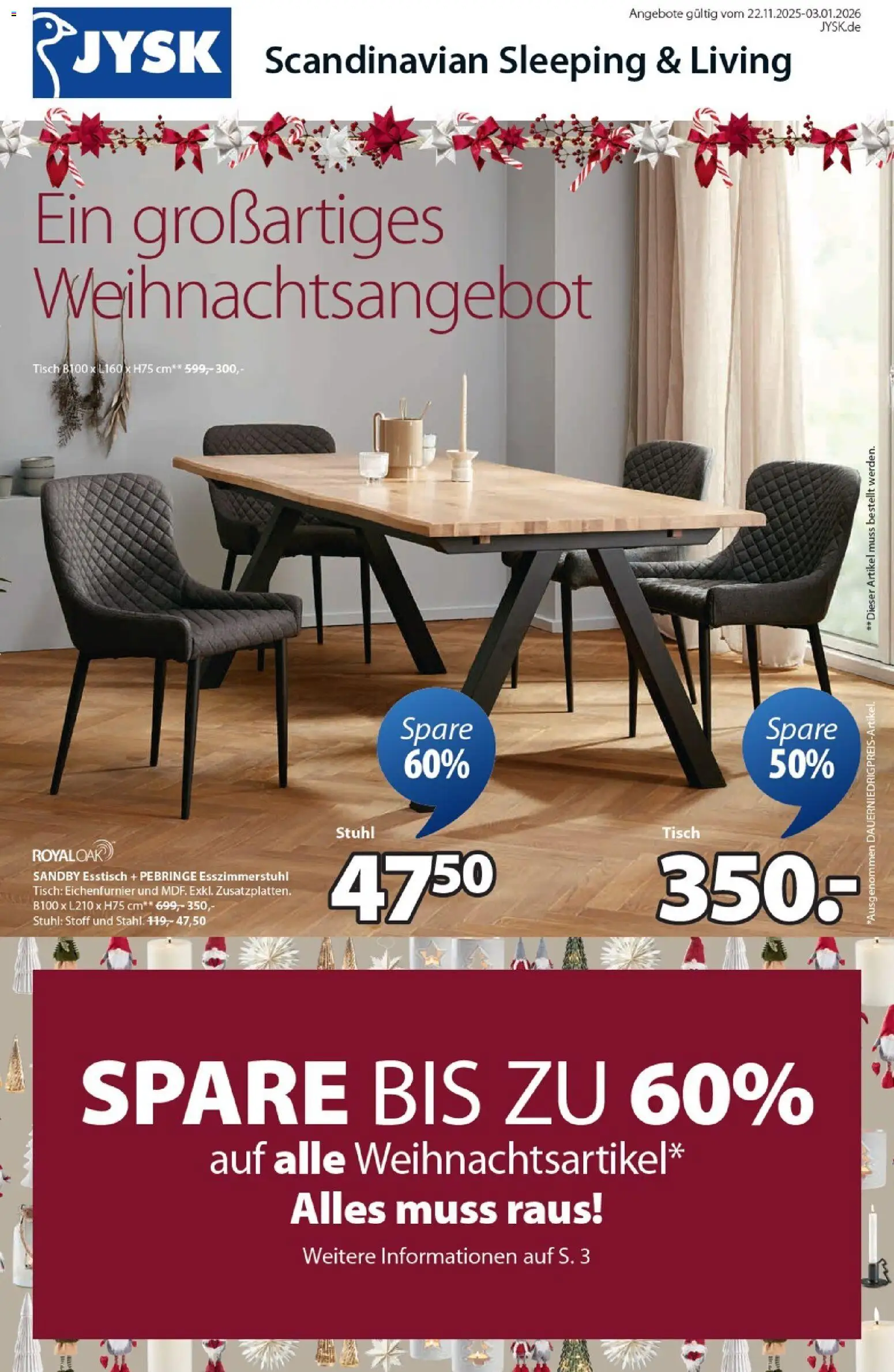 Vorschau von dem Prospekt des Geschäftes JYSK, gültig ab dem 22.11.2025