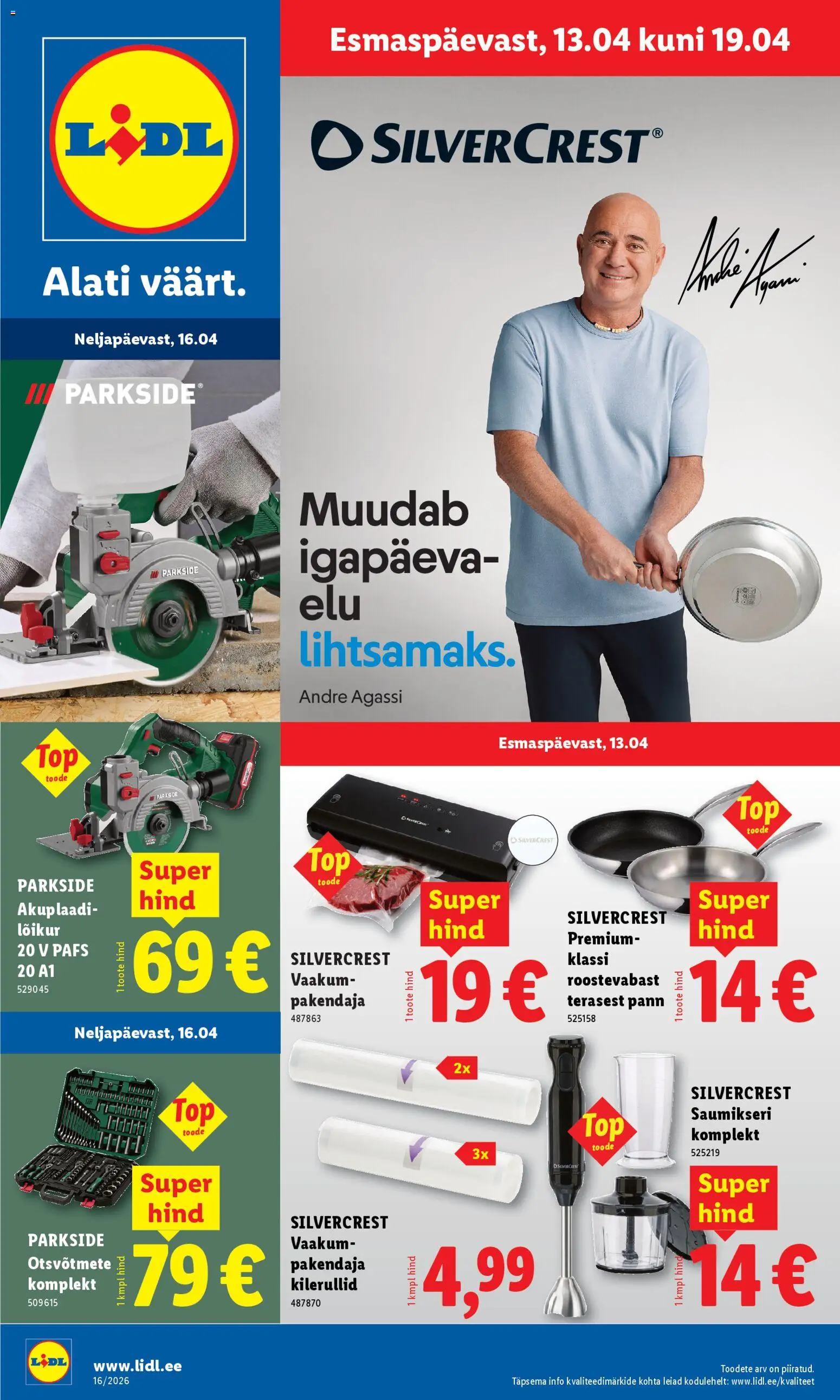 Lidl kliendilehe eelvaade alates 13.04.2026