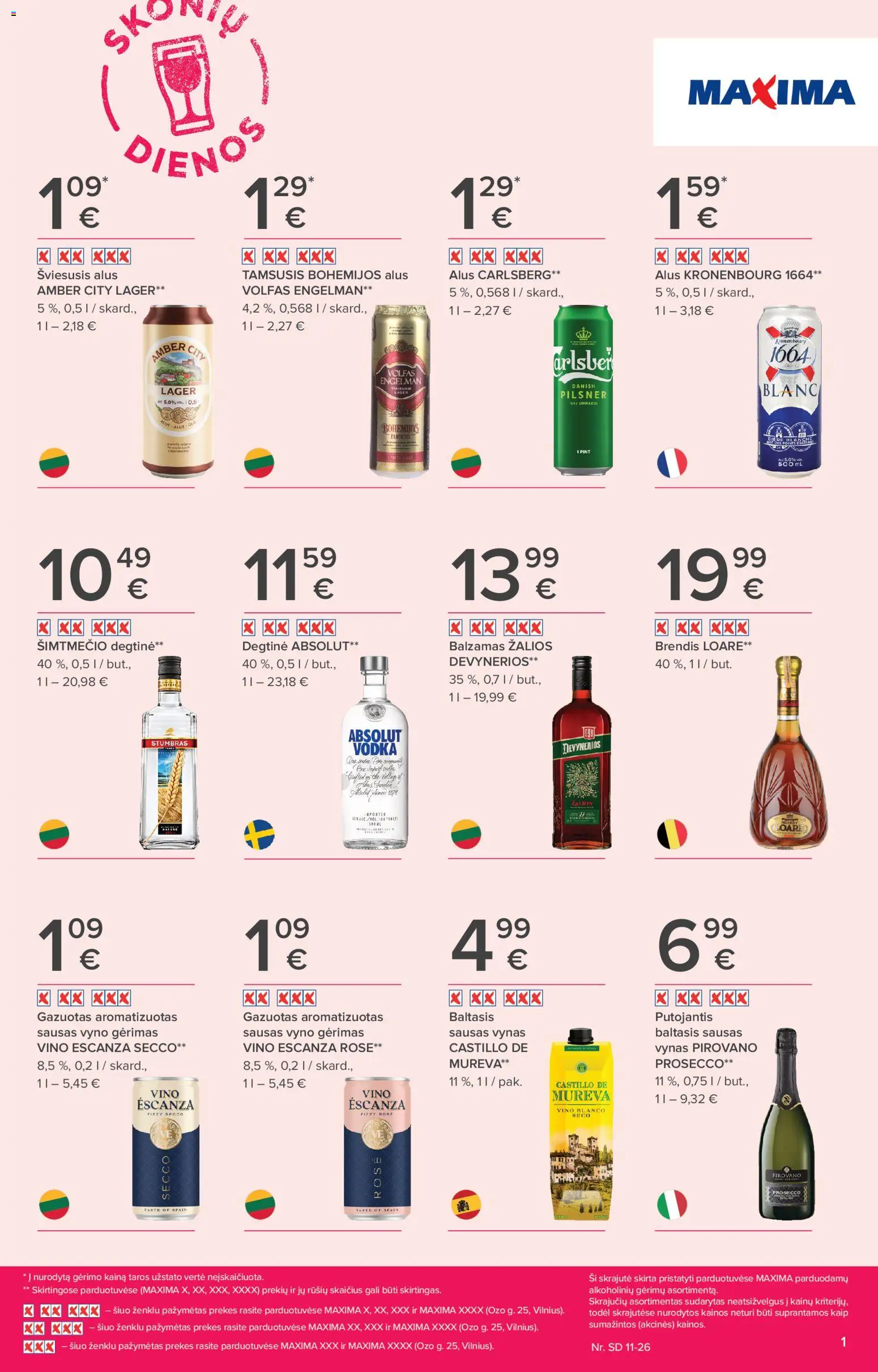 MAXIMA parduotuvės leidinio Leidinys - Skonių dienos galiojančio nuo 2025.11.13 peržiūra