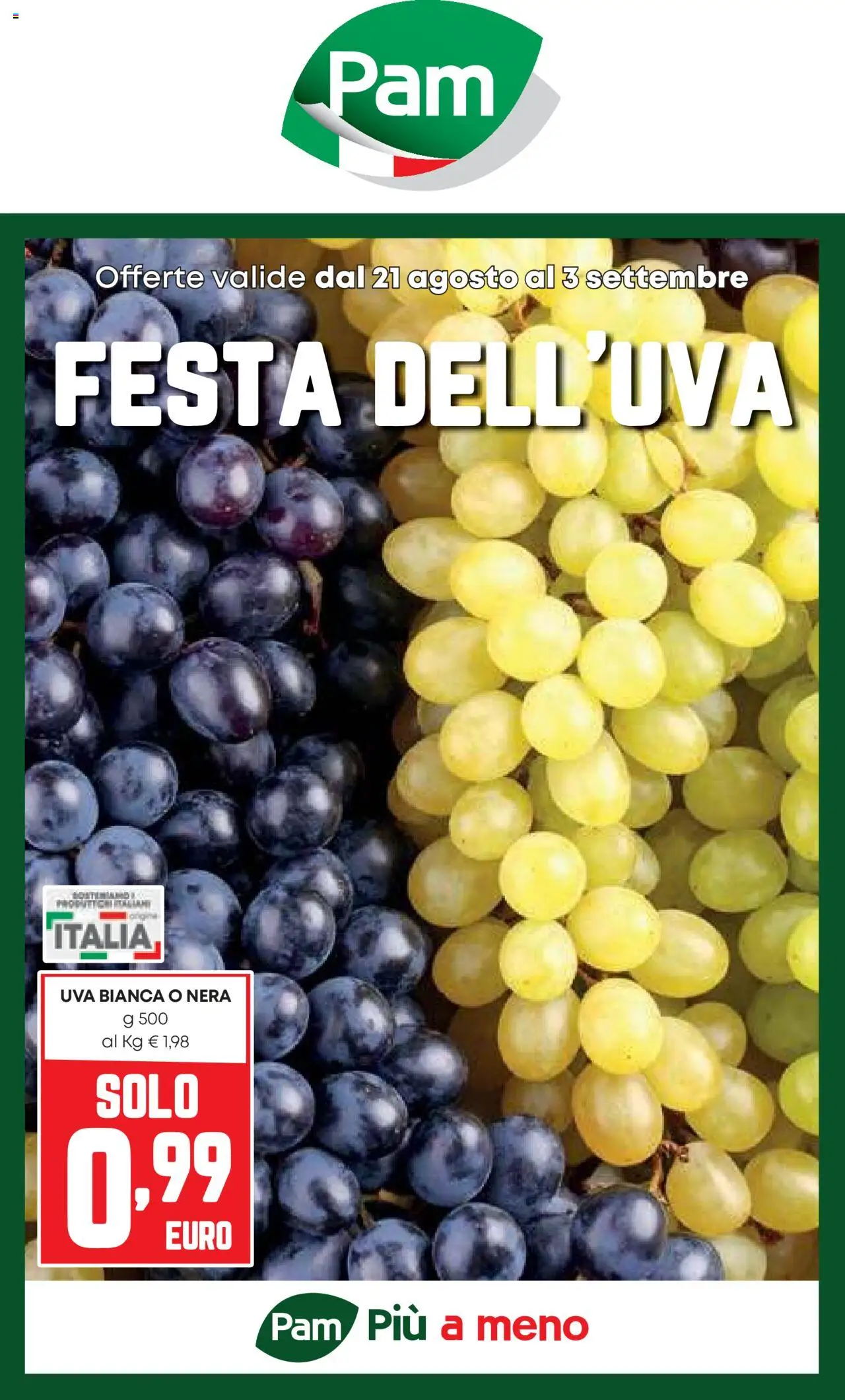 Volantino PAM valido da 21/08/2025 numero di pagina 1