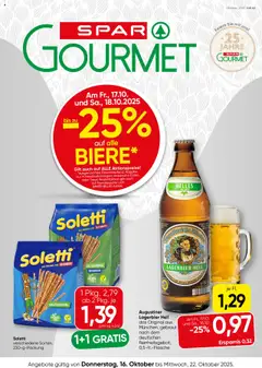 Vorschau der Angebote: SPAR Gourmet Flugblatt Burgenland gültig ab 16.10.2025