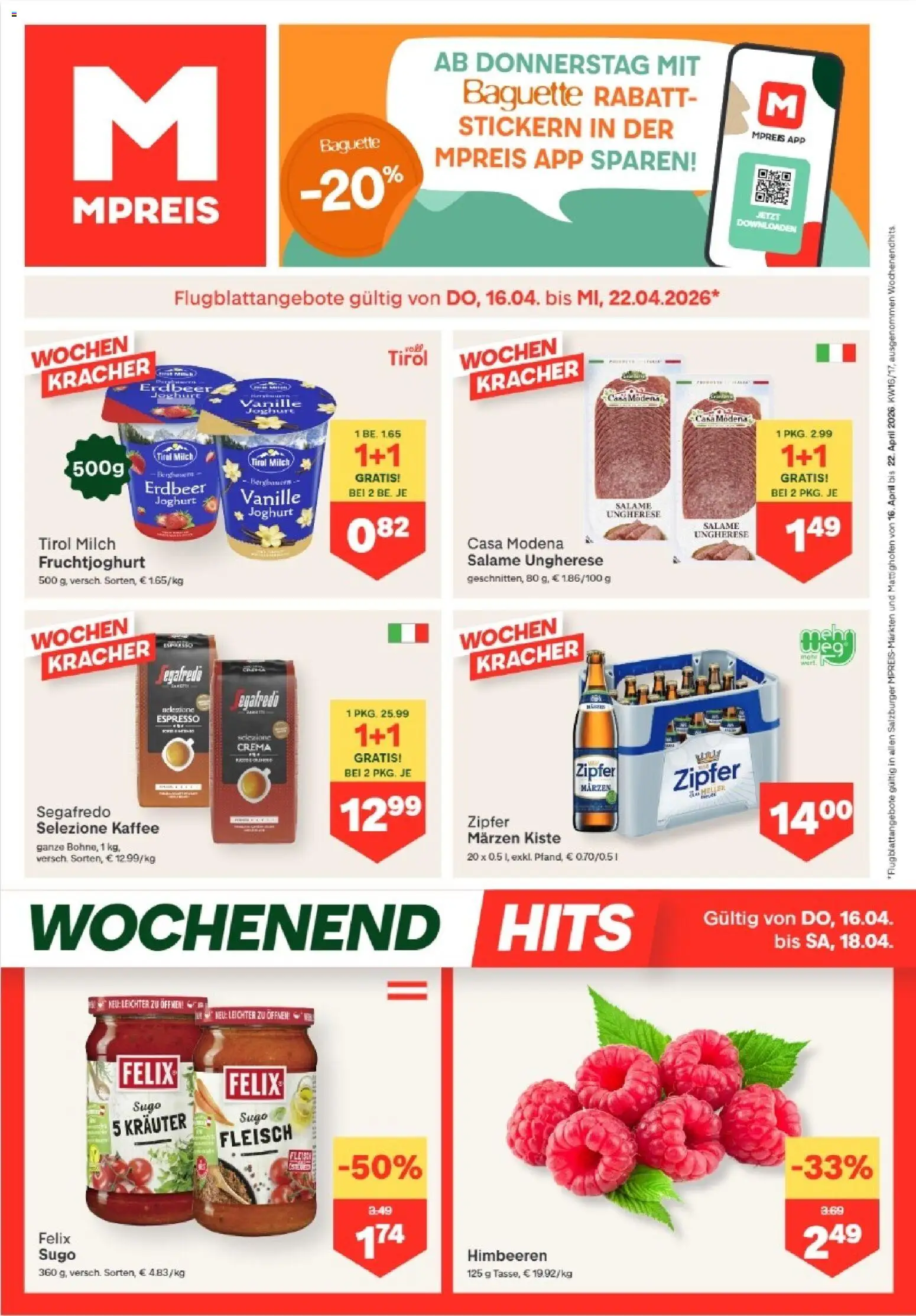 Vorschau der Angebote: MPREIS MPREIS Altenmarkt im Pongau gültig ab 16.04.2026