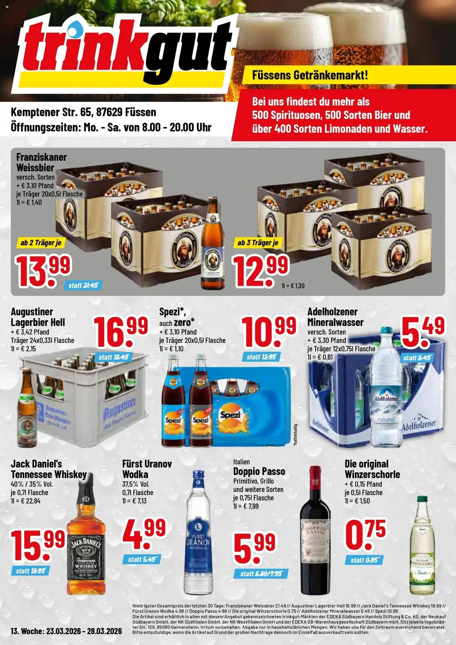 Vorschau von dem Prospekt des Geschäftes Trinkgut, gültig ab dem 23.03.2026