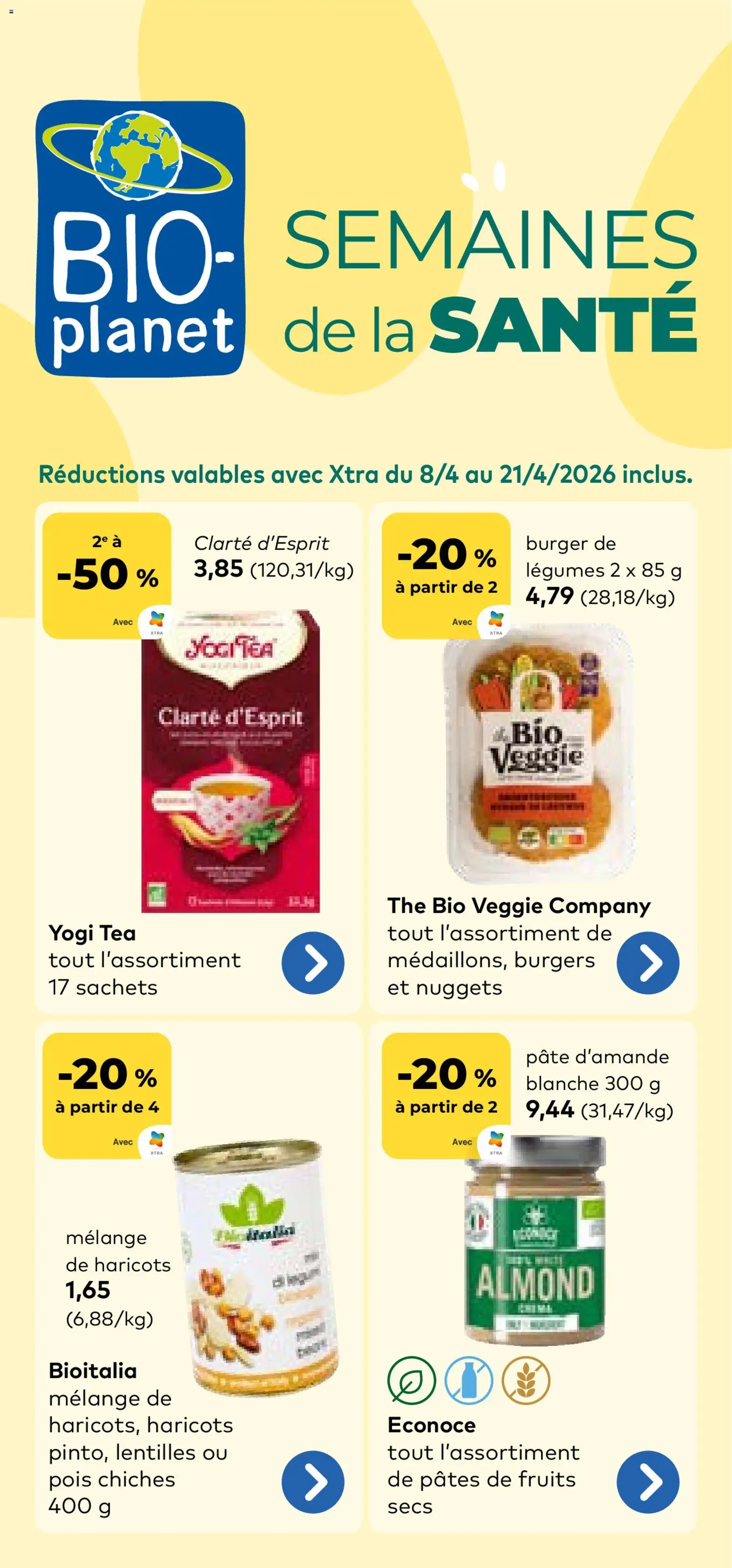 Voorbeeld van BioPlanet Publicité van winkel BioPlanet geldig vanaf 08/04/2026
