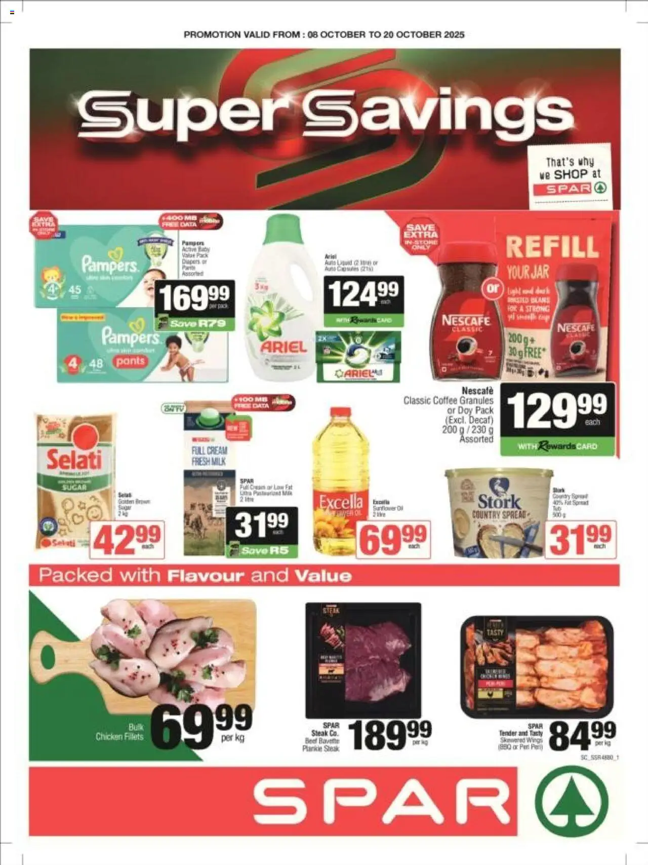 Superspar Gauteng - Weekly Specials from 08/10 - 20/10/2025 > Promotions