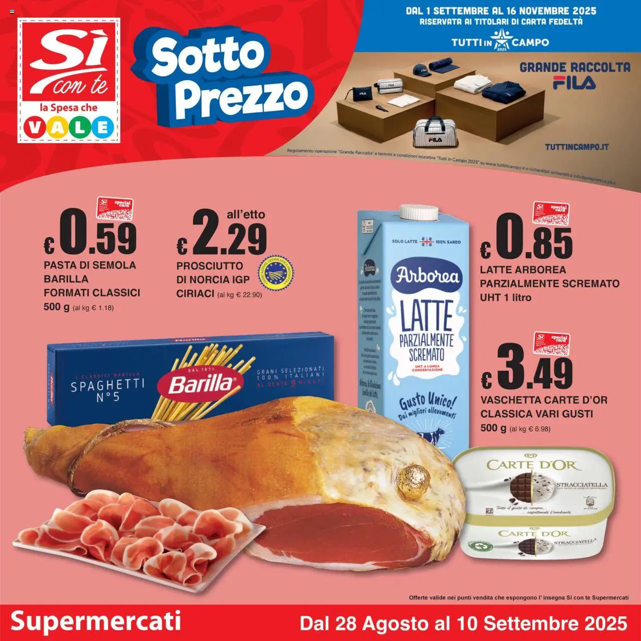 Volantino Sì con Te valido da 28/08/2025 numero di pagina 1