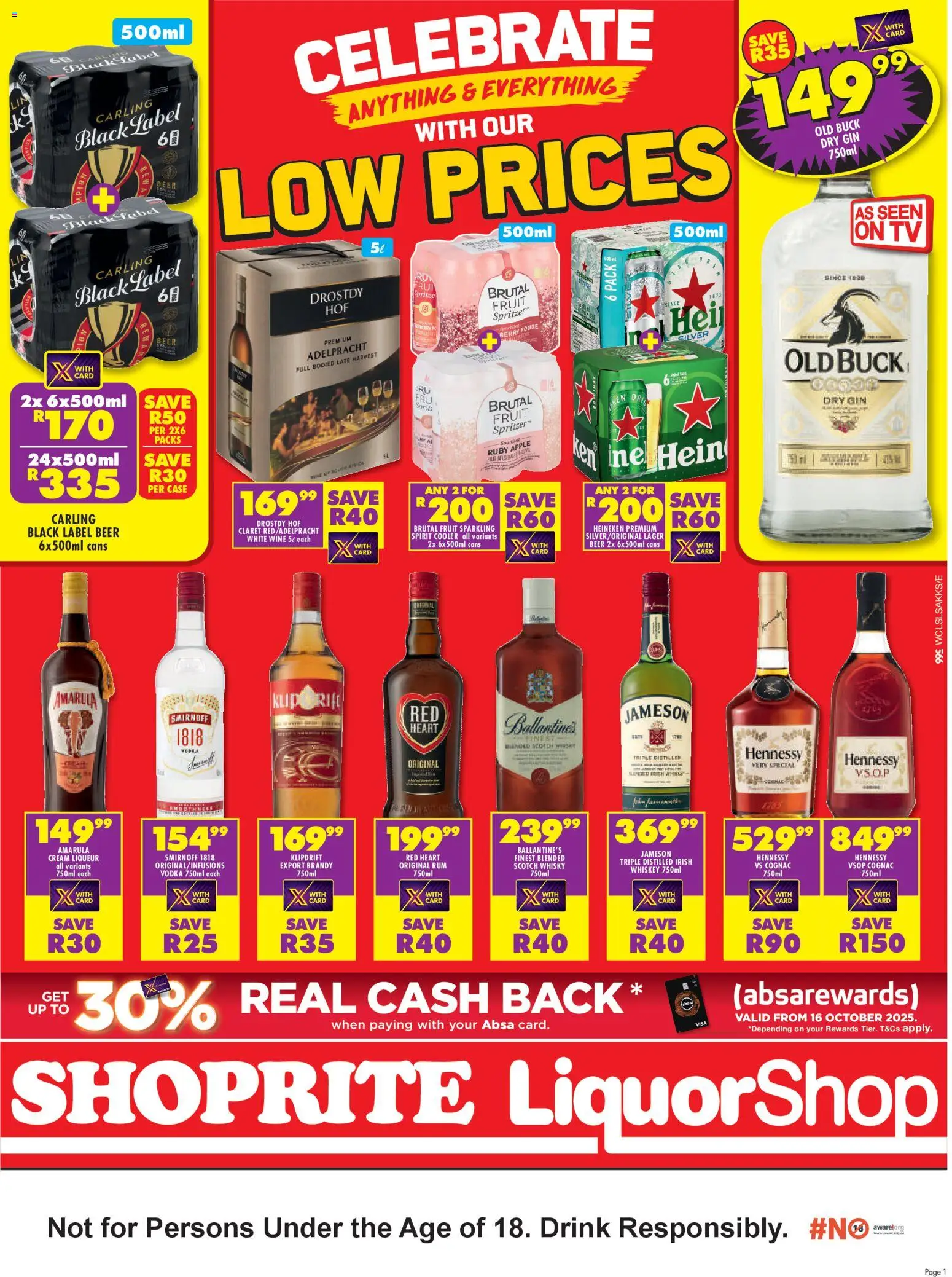 Shoprite Western Cape - Low Prices LiquorShop Specials 24/10 - 09/11/2025 >> Catalogue