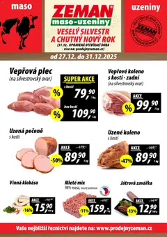 Náhled nabídky: Prodejny Zeman Leták platný od 27.12.2025