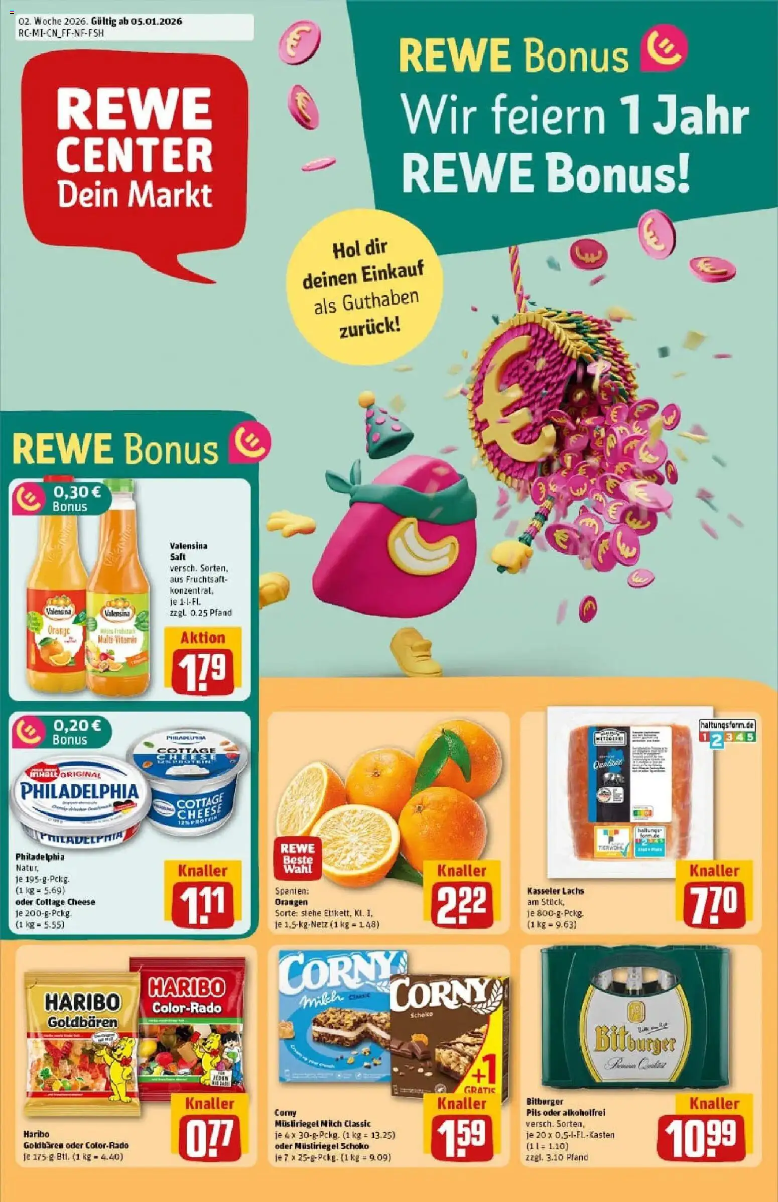 Vorschau von dem Prospekt des Geschäftes Rewe, gültig ab dem 04.01.2026