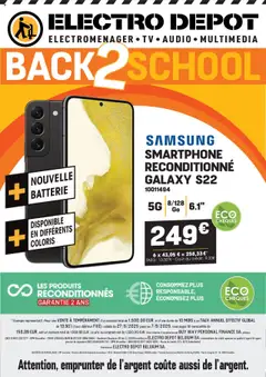 Prévisualisation de Publicité du magasin Electro Depot formulaire valide 27/08/2025