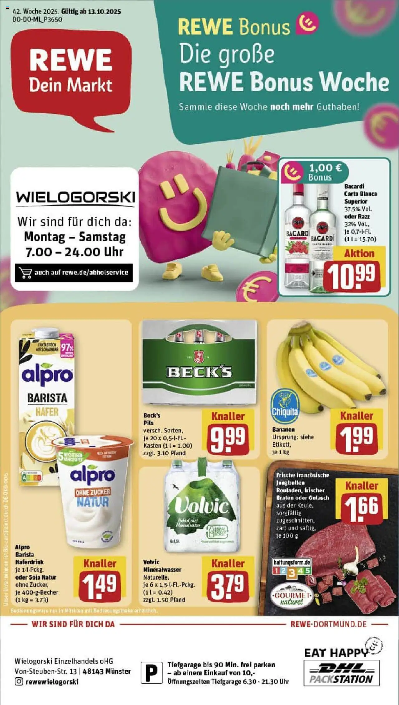 REWE Prospekt ab 13.10.2025 nächste Woche - Prospekt Münster	