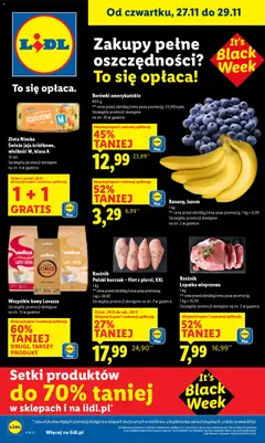 Pogląd gazetki "Black Friday" ze sklepu Lidl ważnej od 27.11.2025
