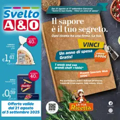 Anteprima dell'opuscolo Volantino Svelto dal negozio A&O valido da 21/08/2025