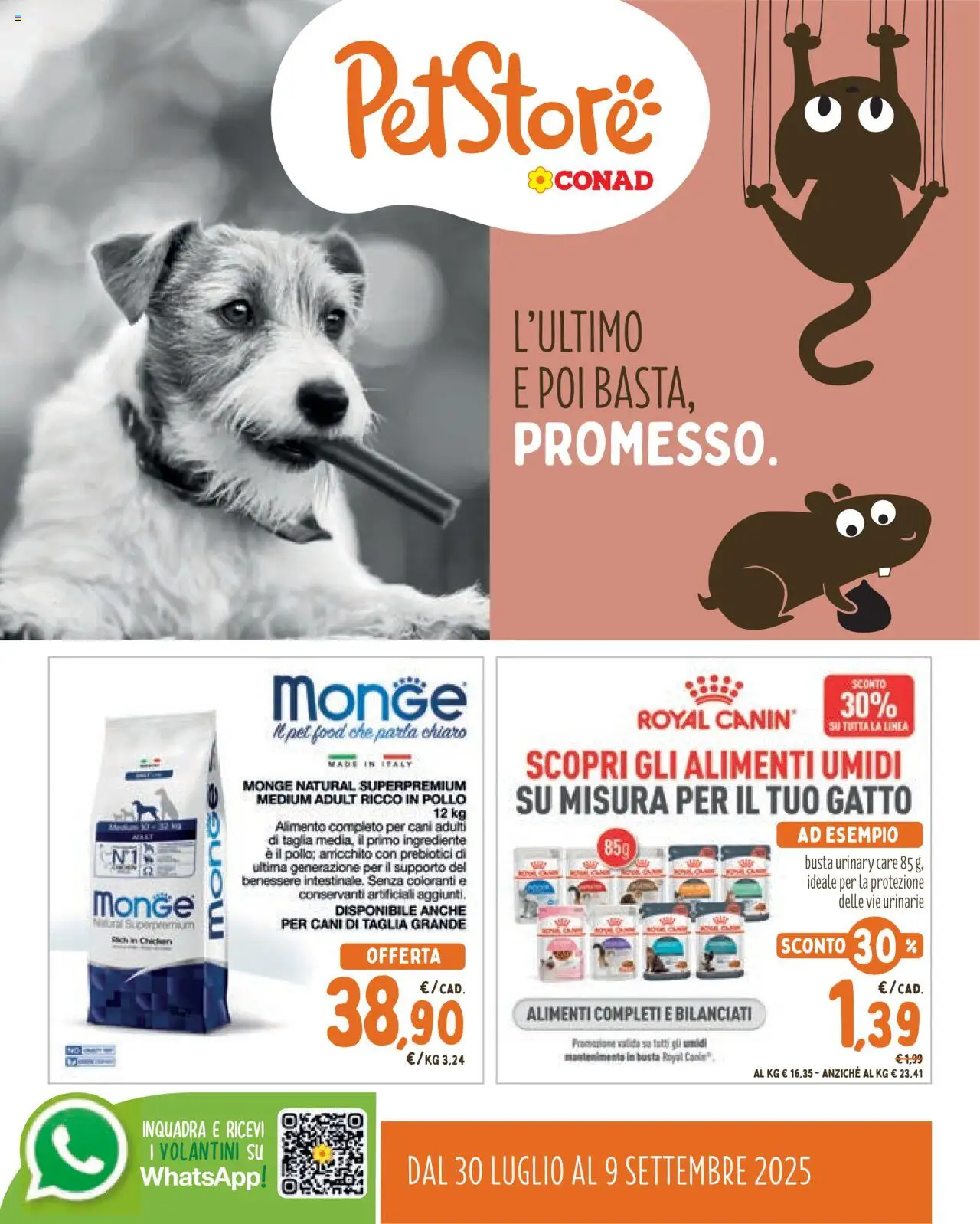 Volantino Conad valido da 30/07/2025 numero di pagina 1