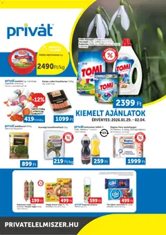 PRIVÁT - Déli vármegyék megtekintése, amely érvényes 2026.01.29.-től