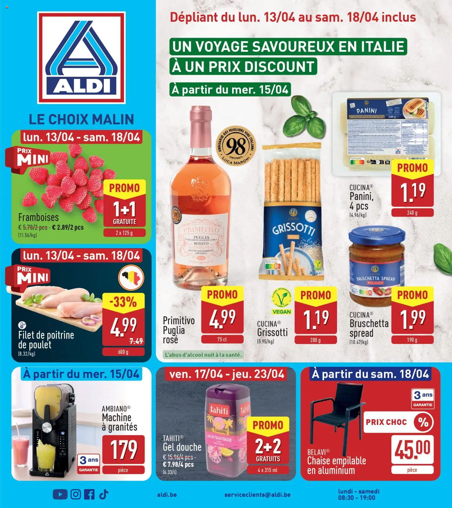 Voorbeeld van Aldi Folder de la semaine 16 van winkel Aldi geldig vanaf 13/04/2026