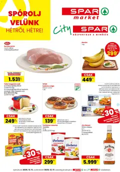 Spar - City Spar szórólap megtekintése, amely érvényes 2025.12.11.-től