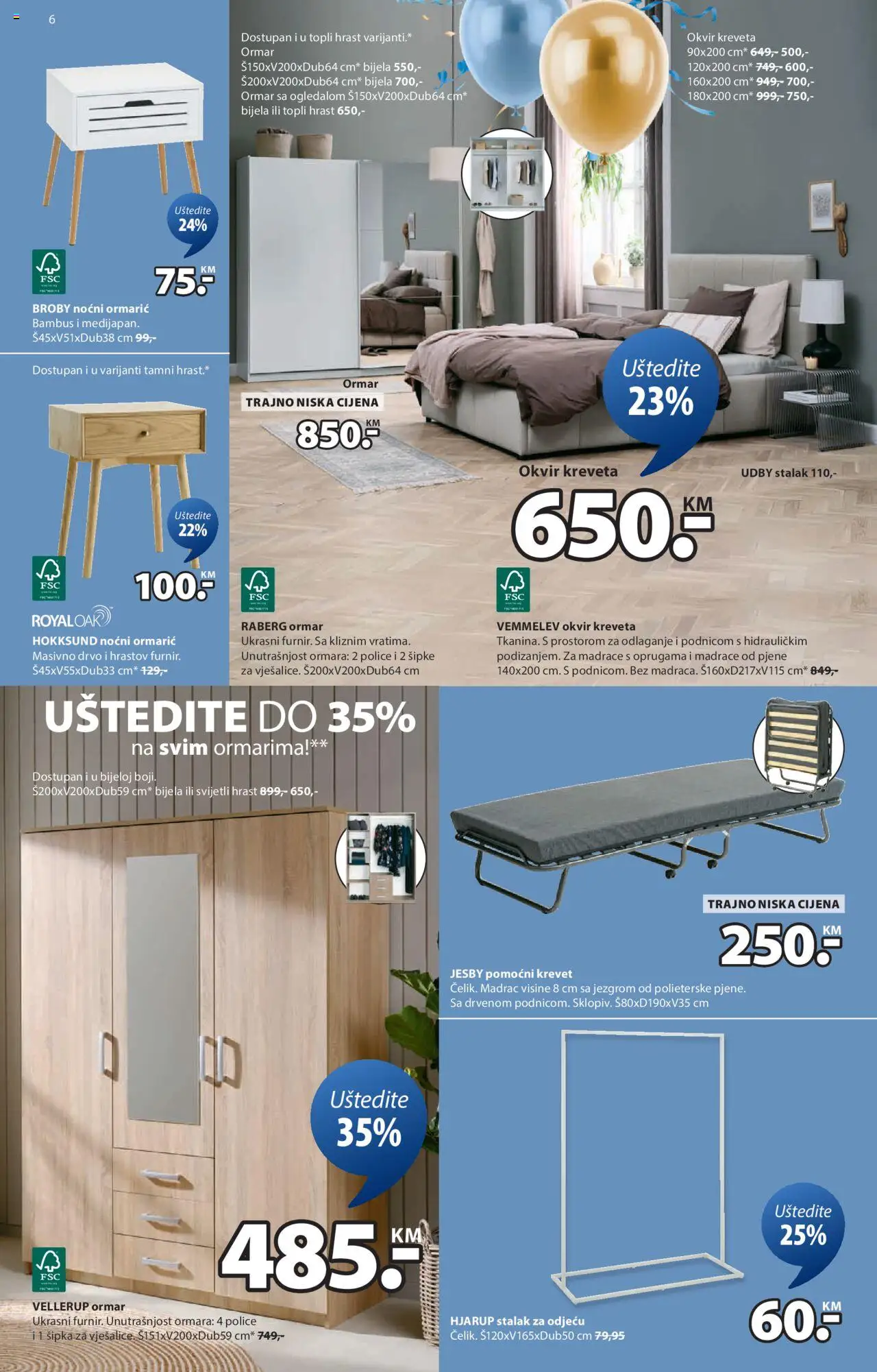 Pregled letka Sedmična ponuda trgovine JYSK vrijedi od 2025.10.08