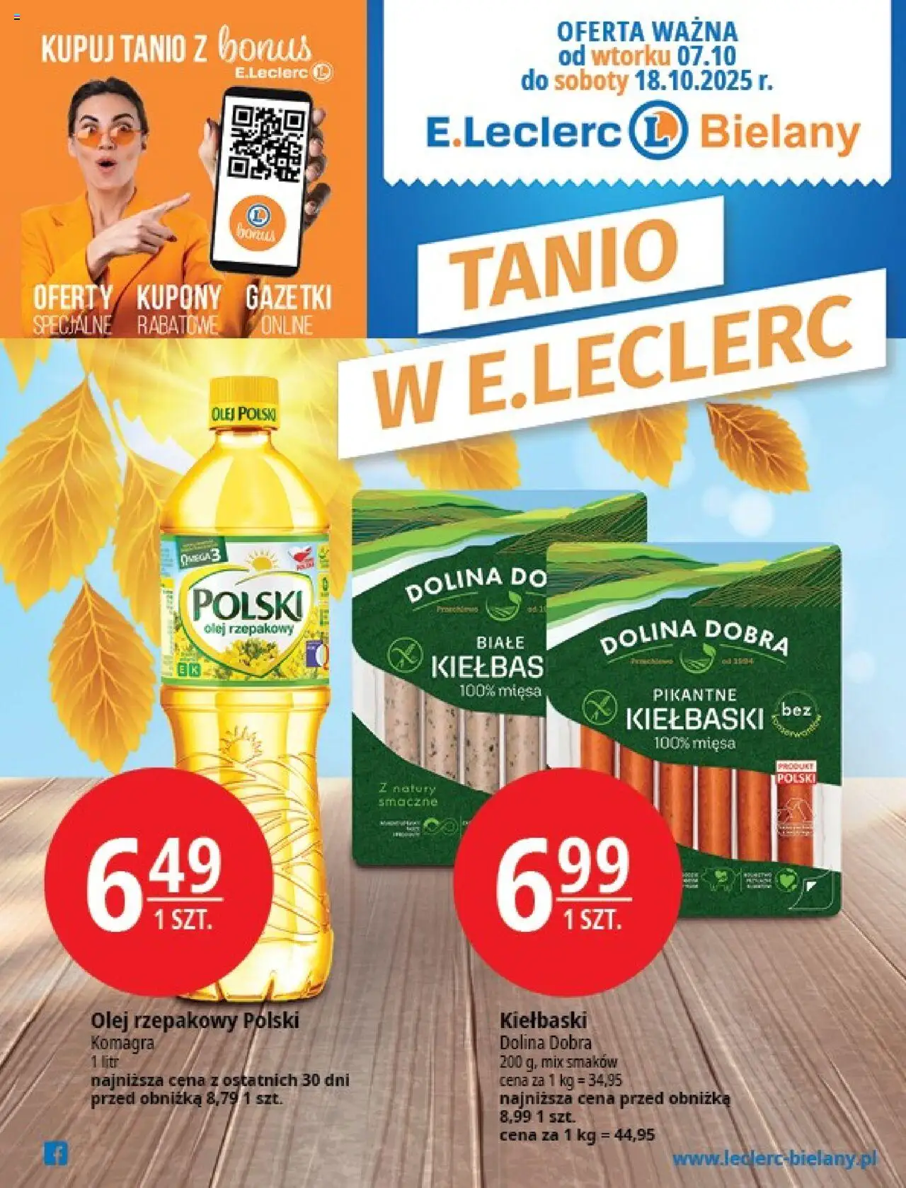 E.Leclerc Warszawa Bielany od 07.10.2025 - Nowa Gazetka - Numer strony 1