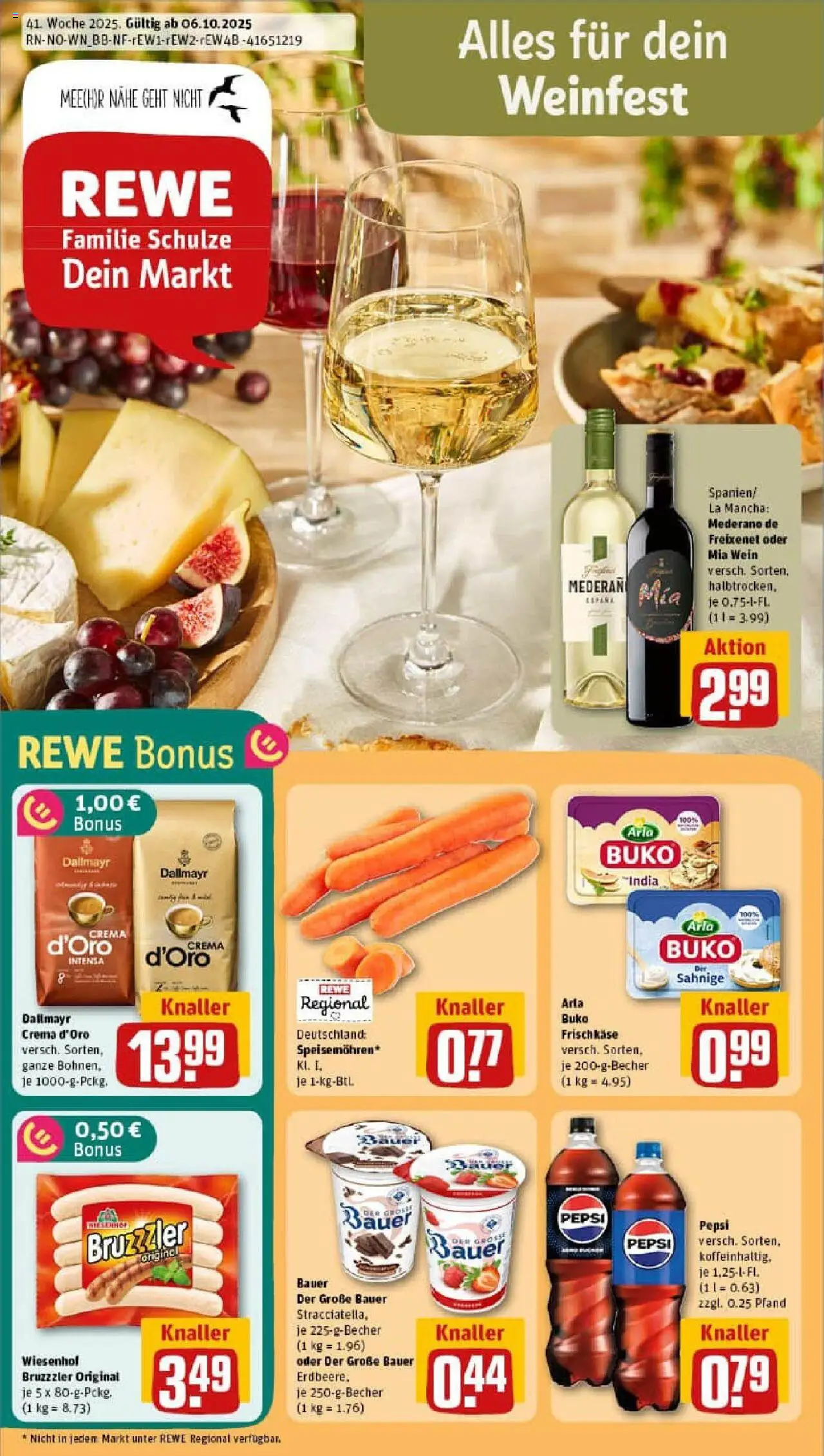 REWE Prospekt ab 06.10.2025 nächste Woche - Prospekt Wilhelmshaven	