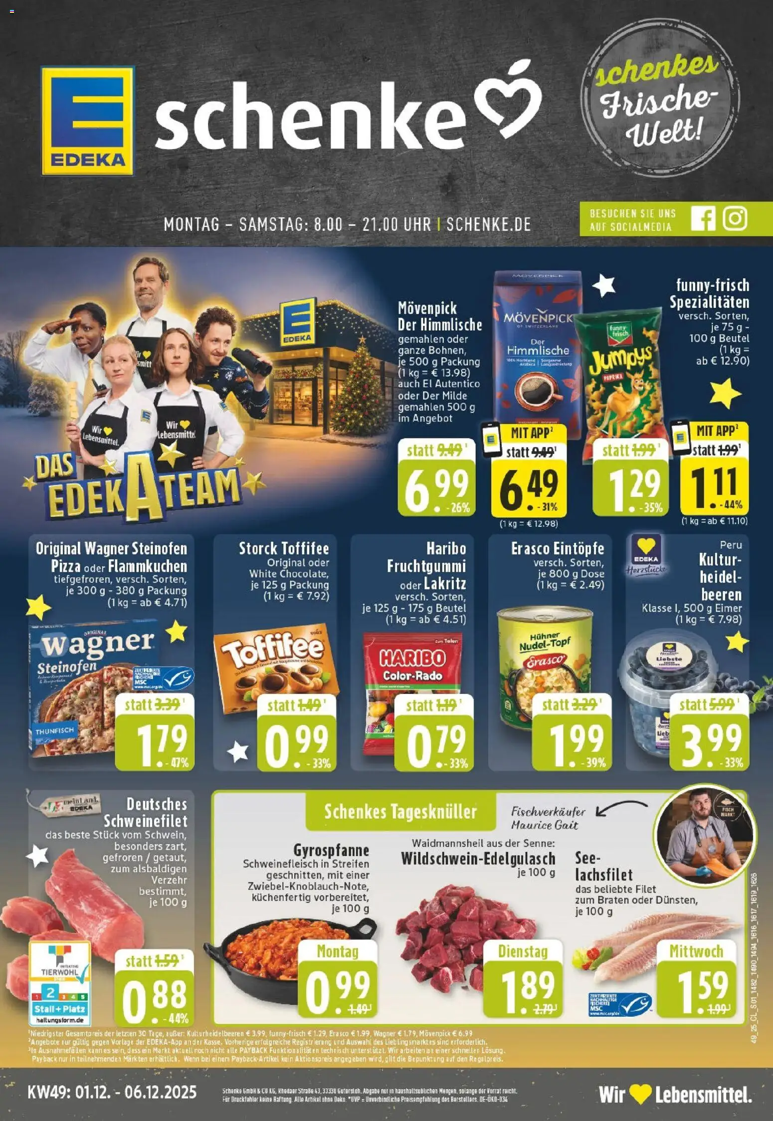 Vorschau von dem Prospekt des Geschäftes Edeka, gültig ab dem 01.12.2025