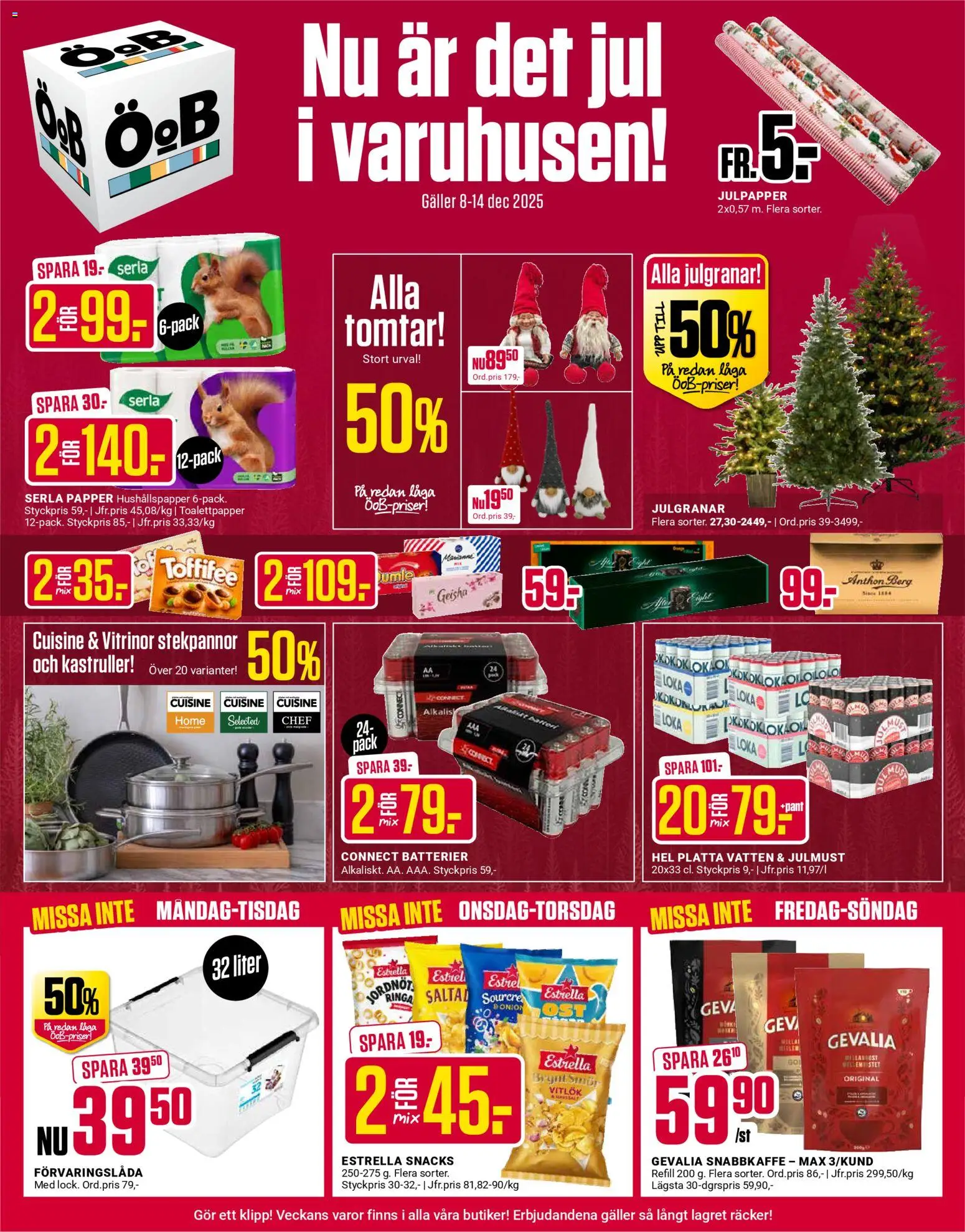Förhandsgranska reklamblad Aktuella reklamblad ÖoB från butik ÖoB gäller från 08/12/2025