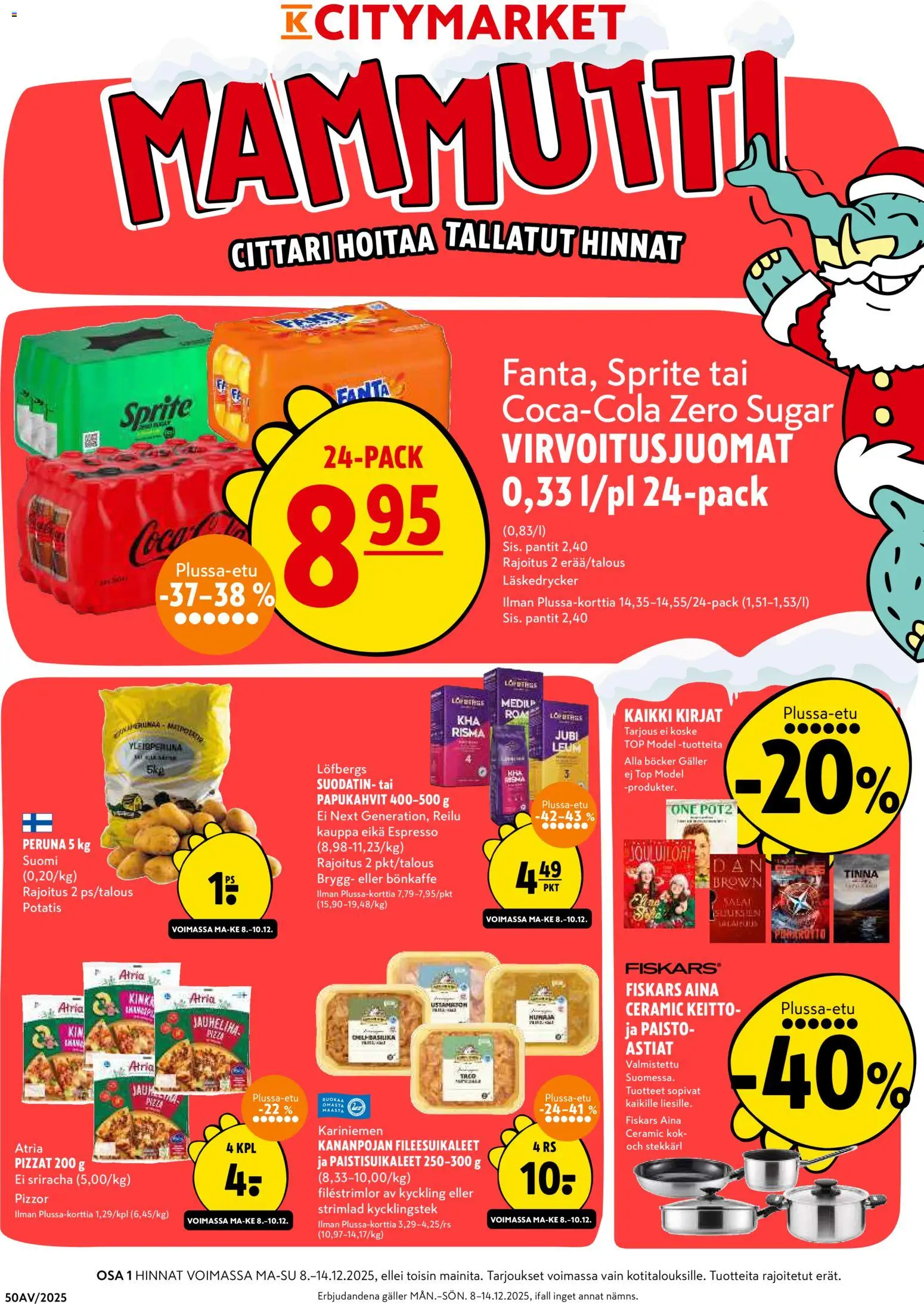 Kaupan K-Citymarket Tarjoukset esikatselu, voimassa 08/12/2025