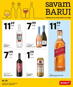 Rimi parduotuvės leidinio Leidinys - Alkoholinių gėrimų galiojančio nuo 2026.01.20 peržiūra