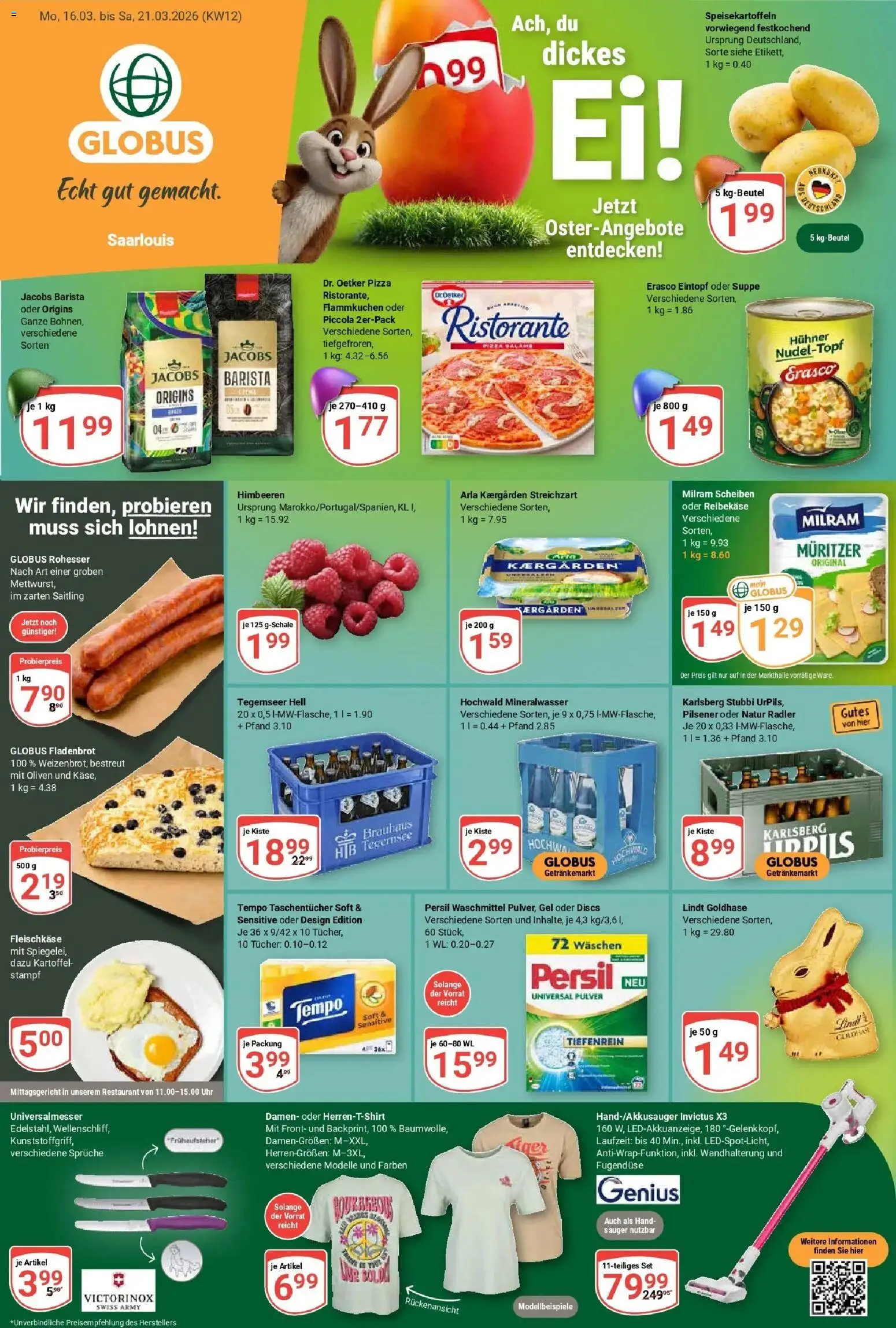 Vorschau von dem Prospekt des Geschäftes Globus, gültig ab dem 15.03.2026