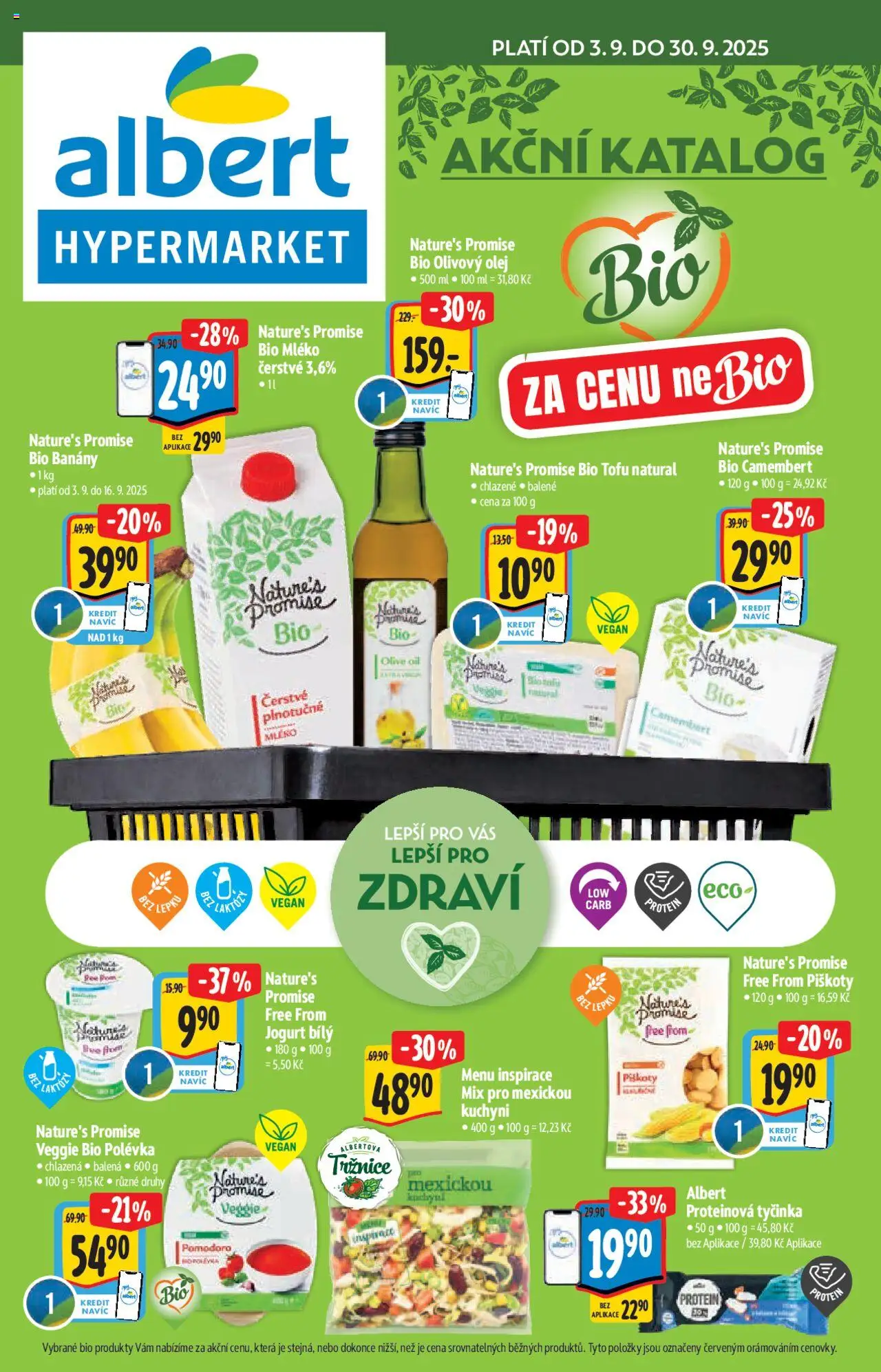  ALBERT leták od 03.09.2025 - Akční leták "Hypermarket - Bio"