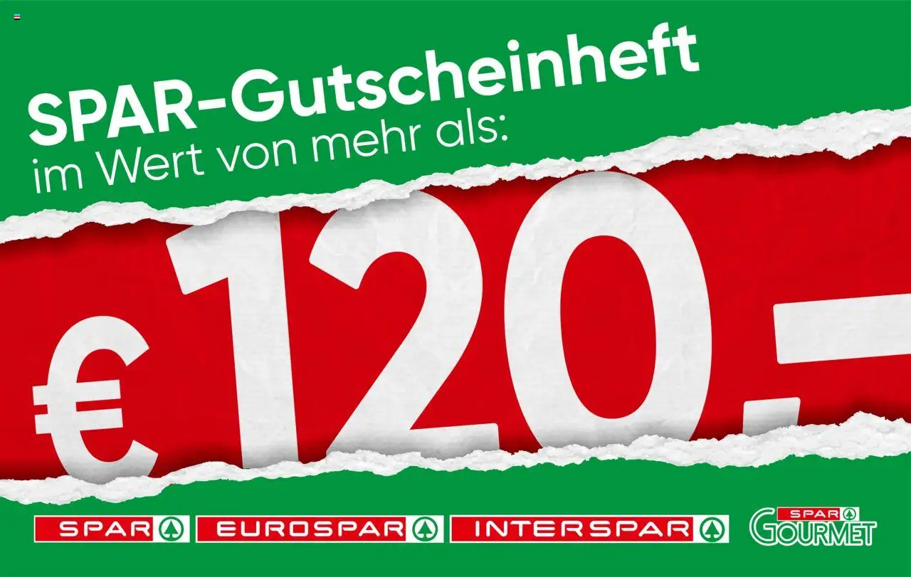  SPAR Flugblatt 02.10.2025 - Prospekt "Gutscheinheft Wien" - Seite 1