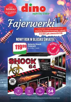 Pogląd gazetki "Fajerwerki" ze sklepu Dino ważnej od 14.12.2025
