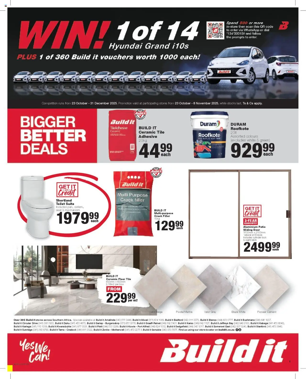 Build It Eastern Cape - Weekly Specials from 23/10 - 31/12/2025 > Promotions