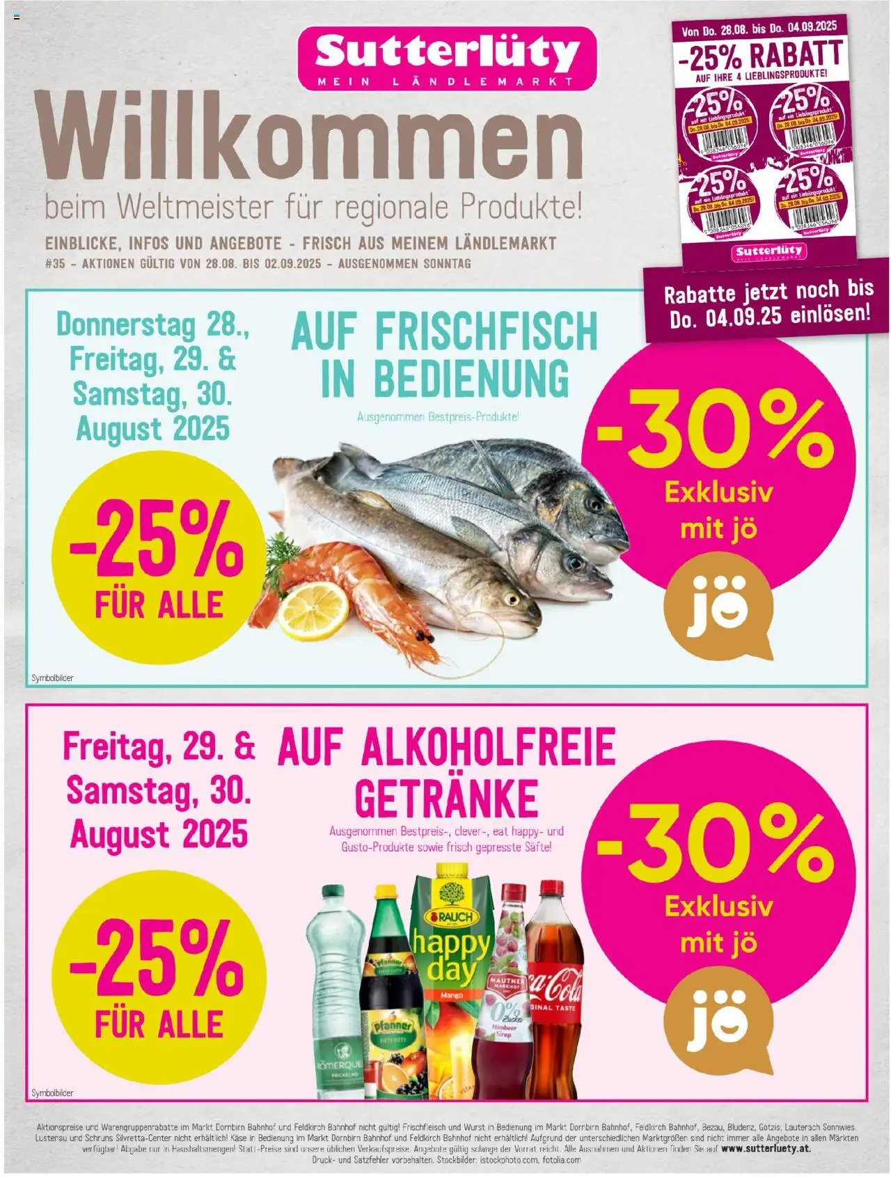  Sutterlüty Flugblatt ab (28.08.2025 - 04.09.2025) - Seite 1